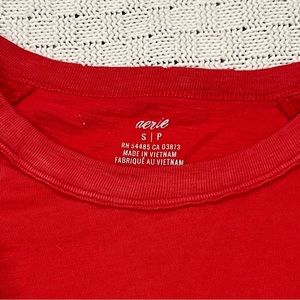 Aerie comfort red tee.